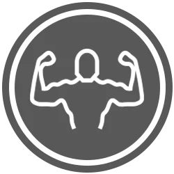 Muscle Icon Gray